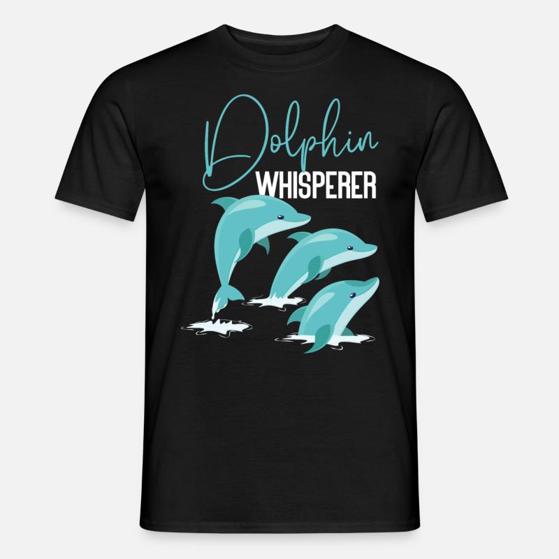 Dolphin Dolphin Whisperer - Männer T-Shirt - Schwarz