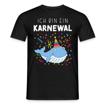 Ich bin ein Karnewal Kölner Karneval Konfetti - Männer T-Shirt - Schwarz - Vorne - AI Model Male 178 light (178cm)