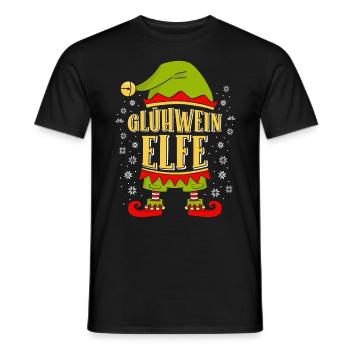 Glühwein Elfe Weihnachten Feuerzangenbowle - Männer T-Shirt - Schwarz - Vorne - AI Model Male 178 light (178cm)