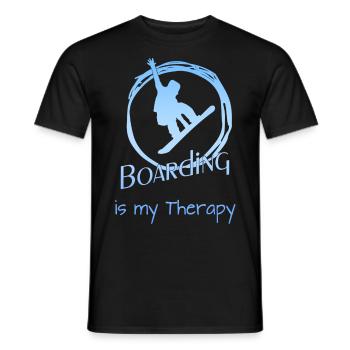 snowboard, Snowboarding, boarding - Männer T-Shirt - Schwarz - Vorne - AI Model Male 178 light (178cm)