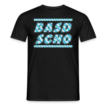 Basd Scho Freistaat Bayern Bayerisches Shirt - Männer T-Shirt - Schwarz - Vorne - AI Model Male 178 light (178cm)