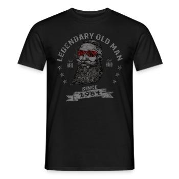 1964 Geburtstag Legendary Old Man - Männer T-Shirt - Schwarz - Vorne - AI Model Male 178 light (178cm)