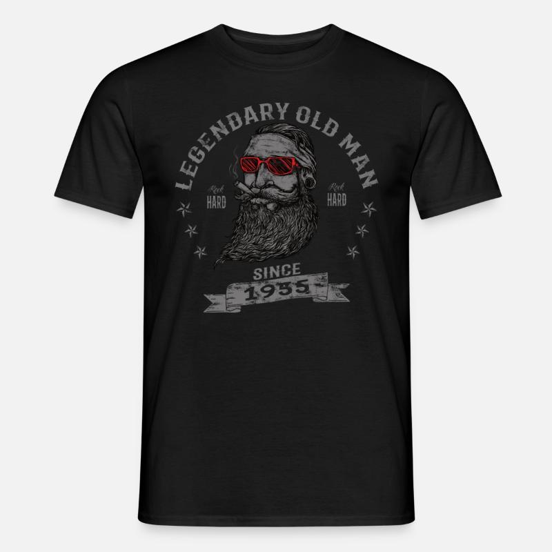 1955 Geburtstag Legendary Old Man - Männer T-Shirt - Schwarz