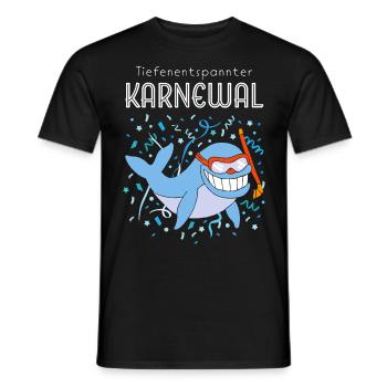 Tiefenentspannter Karneval Konfetti Gerätetauchen - Männer T-Shirt - Schwarz - Vorne - AI Model Male 178 light (178cm)