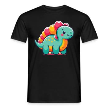Dinosaur Baby Dindinosaur Kids - Men's T-Shirt - black - Front - AI Model Male 178 light (178cm)