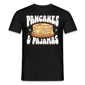 Crêpes et pyjamas - T-shirt homme - noir - Devant - AI Model Male 178 light (178cm)