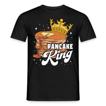 Roi des crêpes - T-shirt homme - noir - Devant - AI Model Male 178 light (178cm)