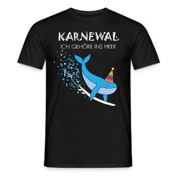 Karneval Konfetti Surfen Surfbrett Wellen Surfen - Männer T-Shirt - Schwarz - Vorne - AI Model Male 178 light (178cm)