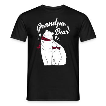Grand-père ours - T-shirt homme - noir - Devant - AI Model Male 178 light (178cm)