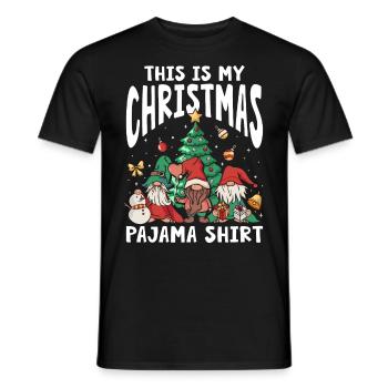 C’est ma chemise de pyjama de Noël - T-shirt homme - noir - Devant - AI Model Male 178 light (178cm)