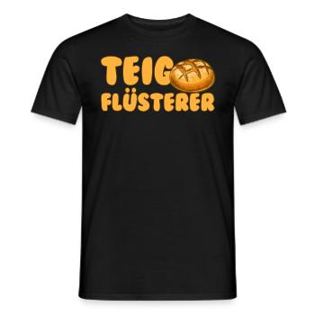 Teigflüsterer Backliebhaber Backfans Backen - Männer T-Shirt - Schwarz - Vorne - AI Model Male 178 light (178cm)