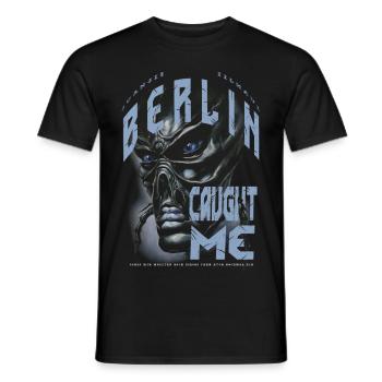 Berlin cought me 3 - Männer T-Shirt - Schwarz - Vorne - AI Model Male 178 light (178cm)