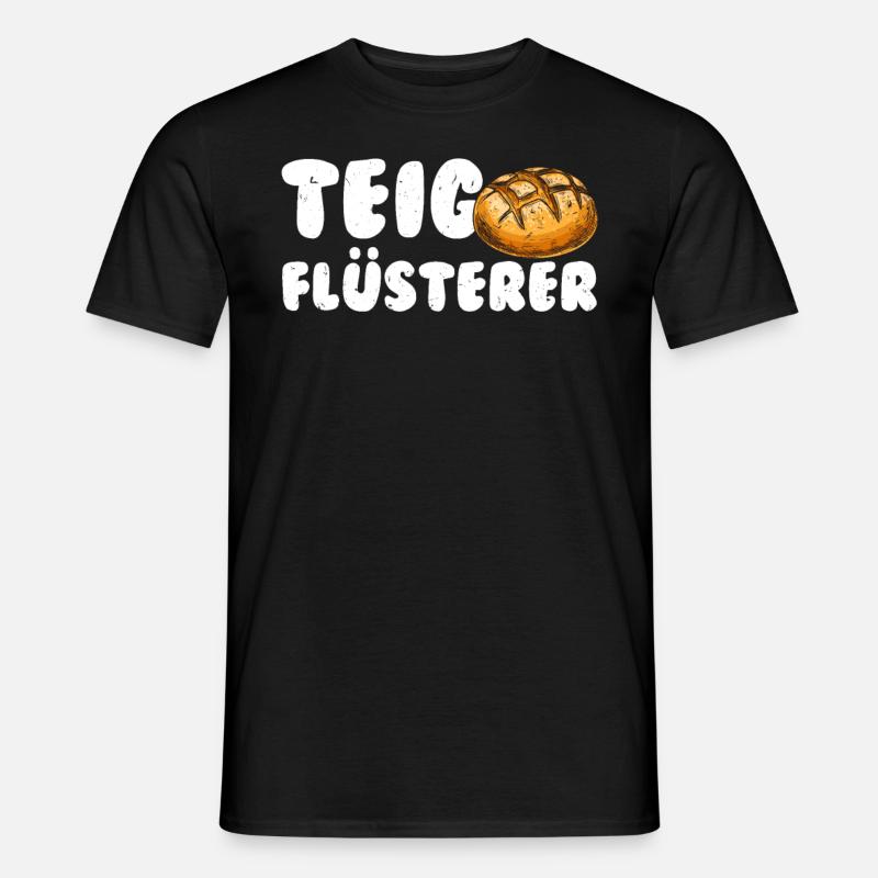 Teigflüsterer Backliebhaber Backfans Backen - Männer T-Shirt - Schwarz