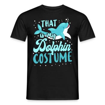 Dauphin Halloween C’est mon - T-shirt homme - noir - Devant - AI Model Male 178 light (178cm)