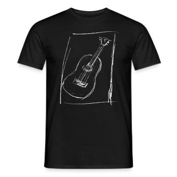 guitare pour dark - T-shirt homme - noir - Devant - AI Model Male 178 light (178cm)