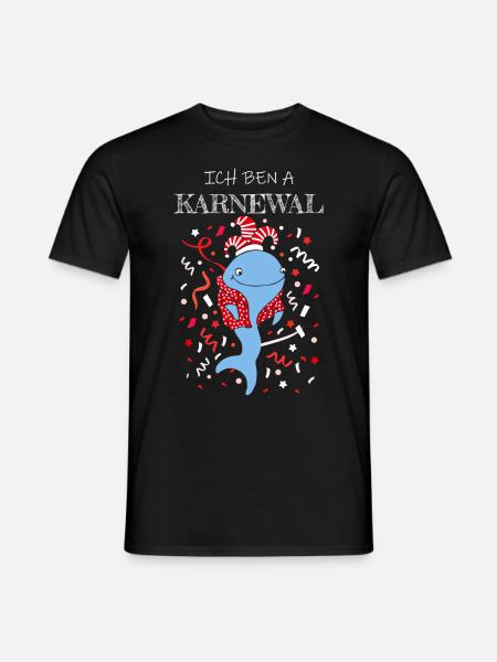 Karneval Konfetti Köln Rot Weiß Rut un Wiess - Männer T-Shirt - Schwarz