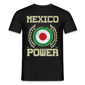Design cool du Mexique - T-shirt homme - noir - Devant - AI Model Male 178 light (178cm)