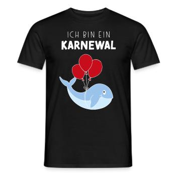 Ich bin ein Karnewal Karneval Jecken Kostümersatz - Männer T-Shirt - Schwarz - Vorne - AI Model Male 178 light (178cm)