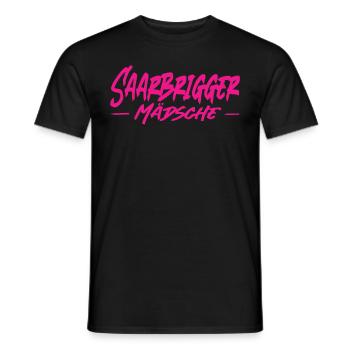 Saarbrigger Mädsche Saarland Saarländisch Dialekt - Männer T-Shirt - Schwarz - Vorne - AI Model Male 178 light (178cm)