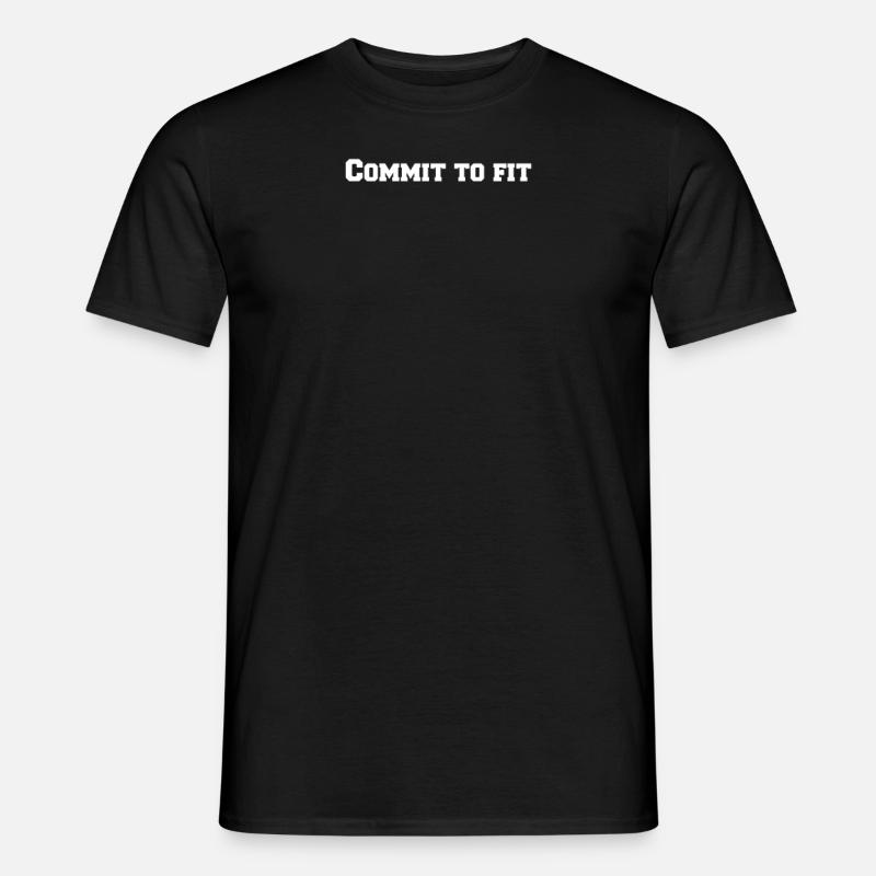 Fitness - Commit to fit - Men’s T-shirt - black