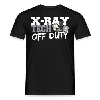 Technicien en radiologie en dehors de ses heures de travail - T-shirt homme - noir - Devant - AI Model Male 178 light (178cm)