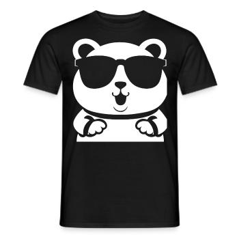 Funny Hamster with Sunglasses Hamsters - Men's T-Shirt - black - Front - AI Model Male 178 light (178cm)