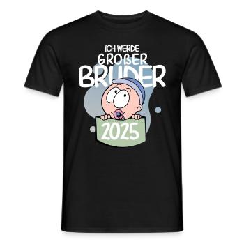 Großer Bruder 2025 - Männer T-Shirt - Schwarz - Vorne - AI Model Male 178 light (178cm)