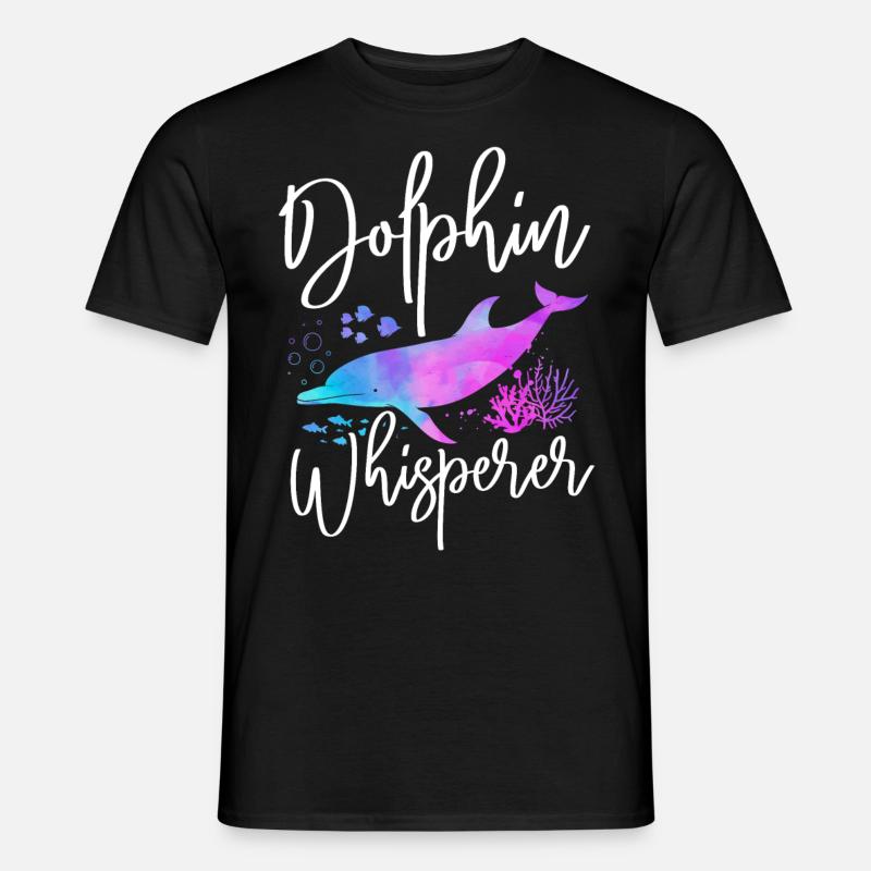 Dolphin Dolphin Whisperer - Männer T-Shirt - Schwarz