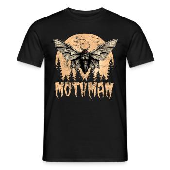 Papillon de nuit - T-shirt homme - noir - Devant - AI Model Male 178 light (178cm)