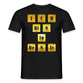 Rentenbeginn Ich bin in Rente PC Zocker Rentner - Männer T-Shirt - Schwarz - Vorne - AI Model Male 178 light (178cm)