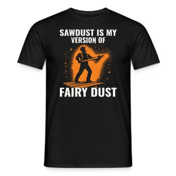 Lumberjack Woodworker Woodcutter Carpenter Sawdust - Men's T-Shirt - black - Front - AI Model Male 178 light (178cm)