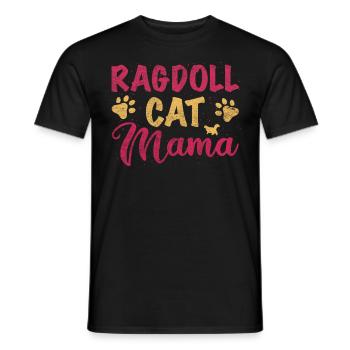 Ragdoll Cat Mom - Männer T-Shirt - Schwarz - Vorne - AI Model Male 178 light (178cm)