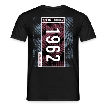 Special Edition 1962 Birthday Urban Graphic - Men's T-Shirt - black - Front - AI Model Male 178 light (178cm)