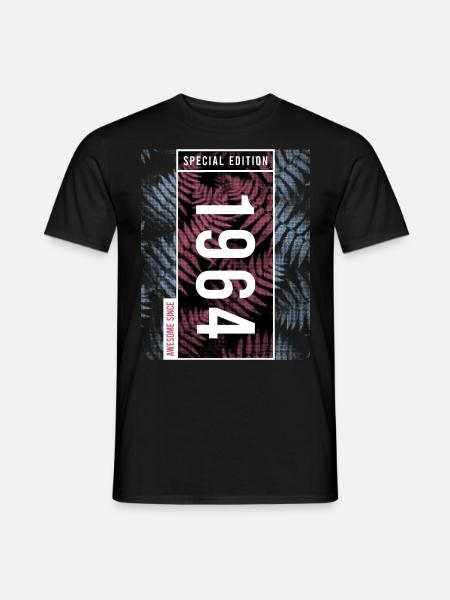 Special Edition 1964 Geburtstag Urban Graphic - Männer T-Shirt - Schwarz