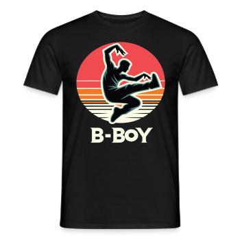 Breakdance Breakdancer Breakdance Kids - Men's T-Shirt - black - Front - AI Model Male 178 light (178cm)