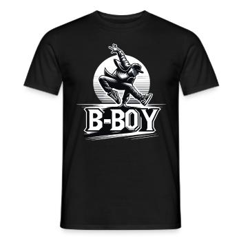 Breakdance Breakdancer Breakdance Kids - Men's T-Shirt - black - Front - AI Model Male 178 light (178cm)