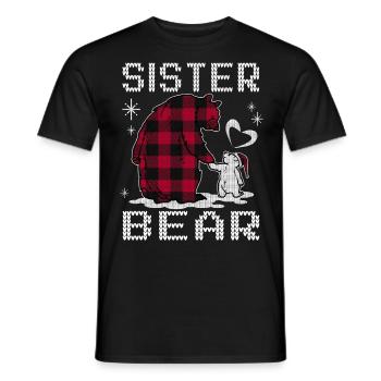 Sister Bear - Männer T-Shirt - Schwarz - Vorne - AI Model Male 178 light (178cm)