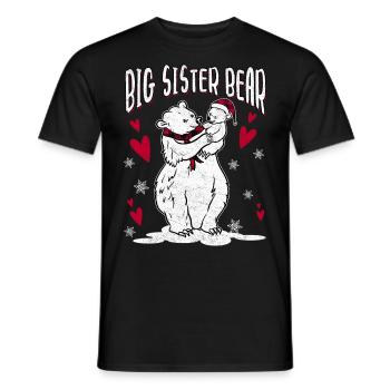 Big Sister Bear - Männer T-Shirt - Schwarz - Vorne - AI Model Male 178 light (178cm)