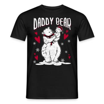 Daddy Bear - Männer T-Shirt - Schwarz - Vorne - AI Model Male 178 light (178cm)