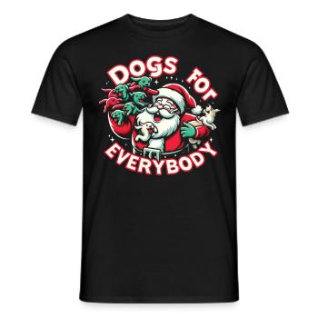 Chiens pour tous Propriétaires de chiens - T-shirt homme - noir - Devant - AI Model Male 178 light (178cm)