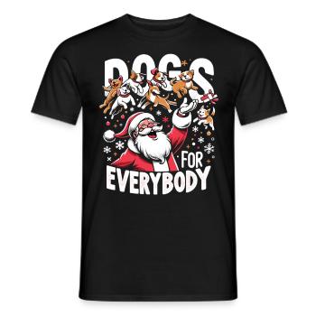 Chiens pour tous Propriétaires de chiens - T-shirt homme - noir - Devant - AI Model Male 178 light (178cm)
