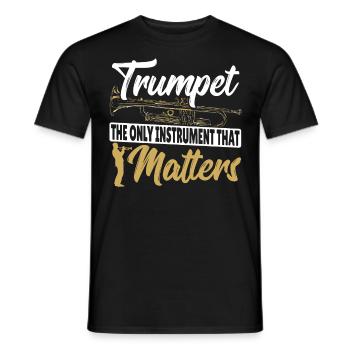 Trompette Le seul instrument qui compte Trompette - T-shirt homme - noir - Devant - AI Model Male 178 light (178cm)