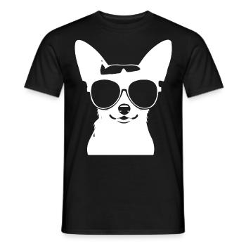 Lustiger Chihuahua mit Sonnenbrille Chihuahuas - Männer T-Shirt - Schwarz - Vorne - AI Model Male 178 light (178cm)