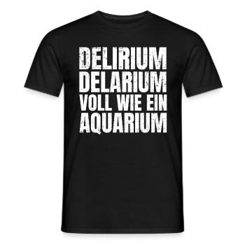 Voll wie ein Aquarium - Lustiger Feierabend Spruch - Männer T-Shirt - Schwarz - Vorne - AI Model Male 178 light (178cm)