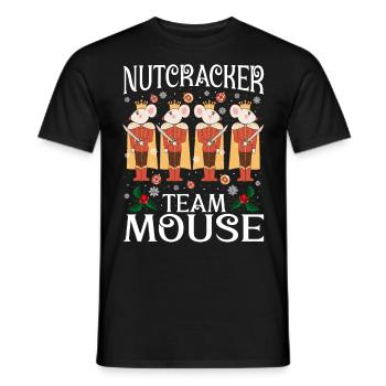 Nutcracker Team Mouse - Männer T-Shirt - Schwarz - Vorne - AI Model Male 178 light (178cm)