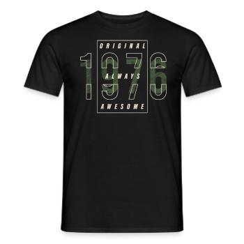 Original 1976 Geburtsjahr Urban Geschenk Jahrgang - Männer T-Shirt - Schwarz - Vorne - AI Model Male 178 light (178cm)