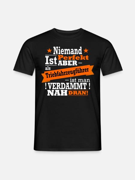 Triebfahrzeugführer, Eisenbahn und Zug Fan - Männer T-Shirt - Schwarz