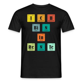 Rentenbeginn Ich bin in Rente PC Zocker Rentner - Männer T-Shirt - Schwarz - Vorne - AI Model Male 178 light (178cm)