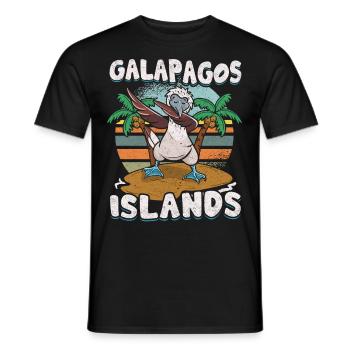 Galapagos Islands - Men's T-Shirt - black - Front - AI Model Male 178 light (178cm)