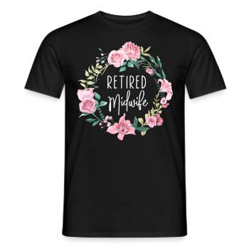 Nurse Midwife Birth Worker - Men's T-Shirt - black - Front - AI Model Male 178 light (178cm)